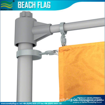 5m advertising aluminum beach flag pole